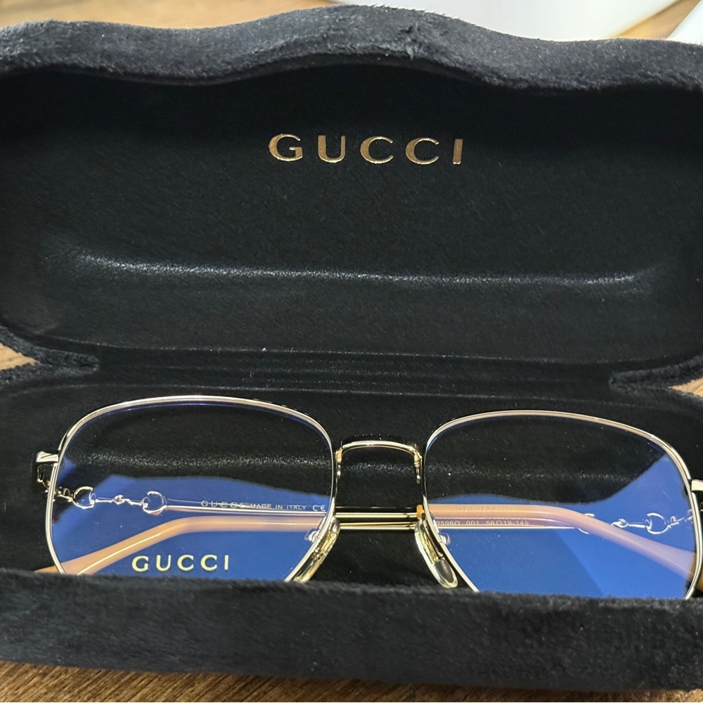 GUCCI GG1420OK 001 Eyeglasses GOLD